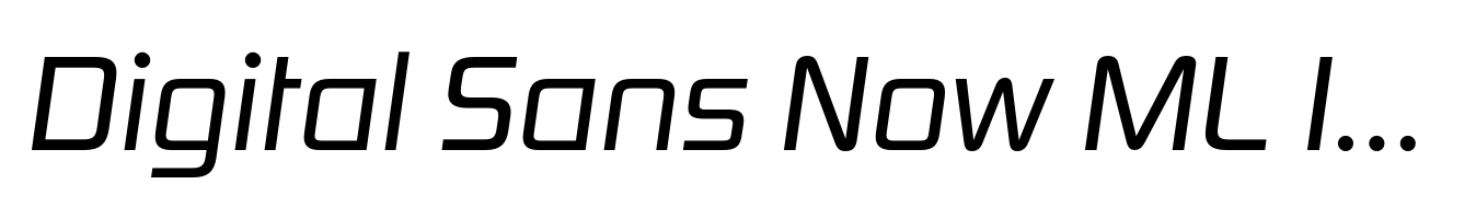 Digital Sans Now ML Italic